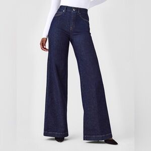 SPANX EveryWear Wide-Leg Jeans Raw Indigo